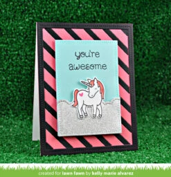 Critters Ever After 15 Critters Ever After -Craftora Sale Store StripeyBackdrop CrittersEverAfter StitchedRectangleFrames KellyAlvarez