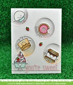 Sweet Friends -Craftora Sale Store SweetFriends OutsideInStitchedCircle YoureSweetLineBorder KellyAlvarez