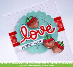 Sweet Strawberry -Craftora Sale Store SweetStrawberry DoilyHearts ScriptyLoveOutline Washitape2 LatishaYoast
