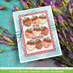 Sweet Strawberry -Craftora Sale Store SweetStrawberry LacyRectangleStackables HenrysBuildASentimentLove ChariMoss 2 c99b6cf9 2131 4909 b88b f45b127bec3b