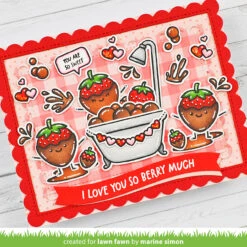 Sweet Strawberry -Craftora Sale Store SweetStrawberry LacyRectangleStackables MarineSimon2