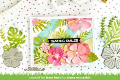 Tropical Leaves -Craftora Sale Store WatercolorWishesRainbow TropicalLeavesDies HappyHibiscusDies ElenaRoussakis1 1