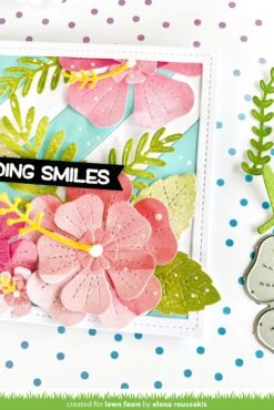 Tropical Leaves -Craftora Sale Store WatercolorWishesRainbow TropicalLeavesDies HappyHibiscusDies ElenaRoussakis2