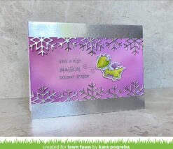 Winter Dragon -Craftora Sale Store WinterDragon MetallicCardstock SnowflakeBorder KaraPogreba1