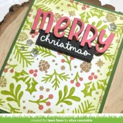Winter Sprigs Background Stencils -Craftora Sale Store WinterSprigBackgroundStencils EliseConstable2