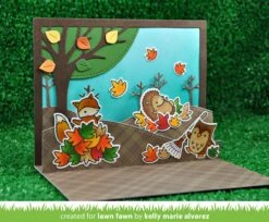 Stitched Hillside Pop-up -Craftora Sale Store stitchedhillsidepopup jumpforjoy leafytreebackdrop stitchedtreeborders perfectlyplaidfall kellyalvarez